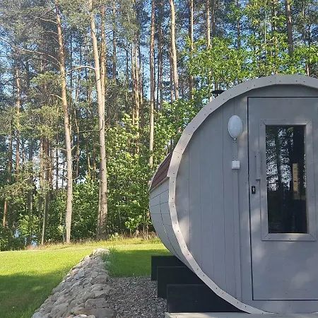 Agro Breza Dom Z Kominkiem 80 Metrow Od Jeziora - Sauna, Balia Ogrodowa Lipusz Esterno foto